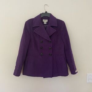 ❄️St. John’s Bay Cashmere Blend Women's Peacoat